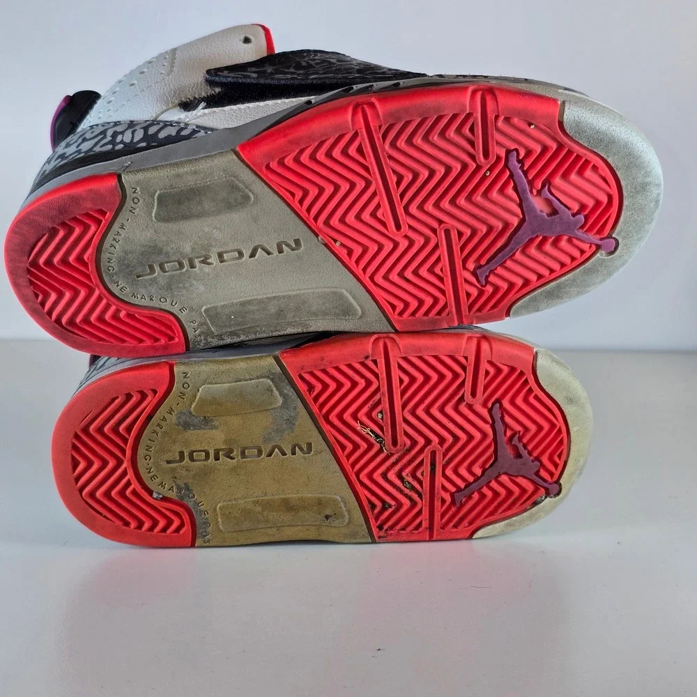 Jordan Son of Mars Toddler White Fuchsia Flash‎ Black 512244-105 Elephant Print